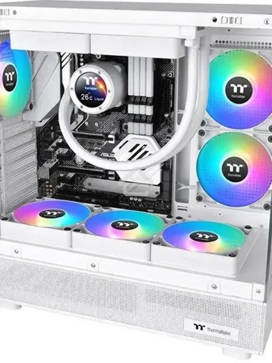 Вентилятор для корпуса Thermaltake CT120 Sync Reverse ARGB 120х120x25 белый 4-pin 31.2дБ (упак.:2шт) (CL-F175-PL12SW-A) Ret