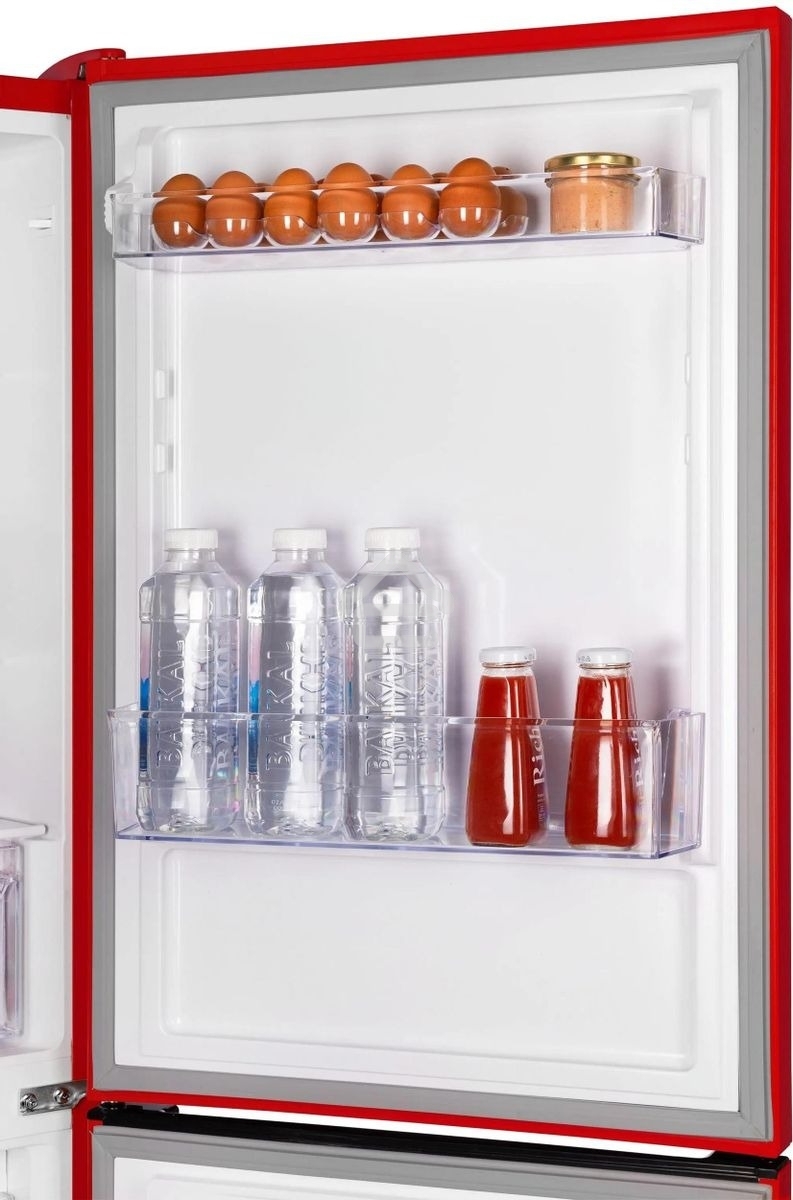 Холодильник Nordfrost NRB 161NF R красный двухкамерный 170/105 л морозилка снизу