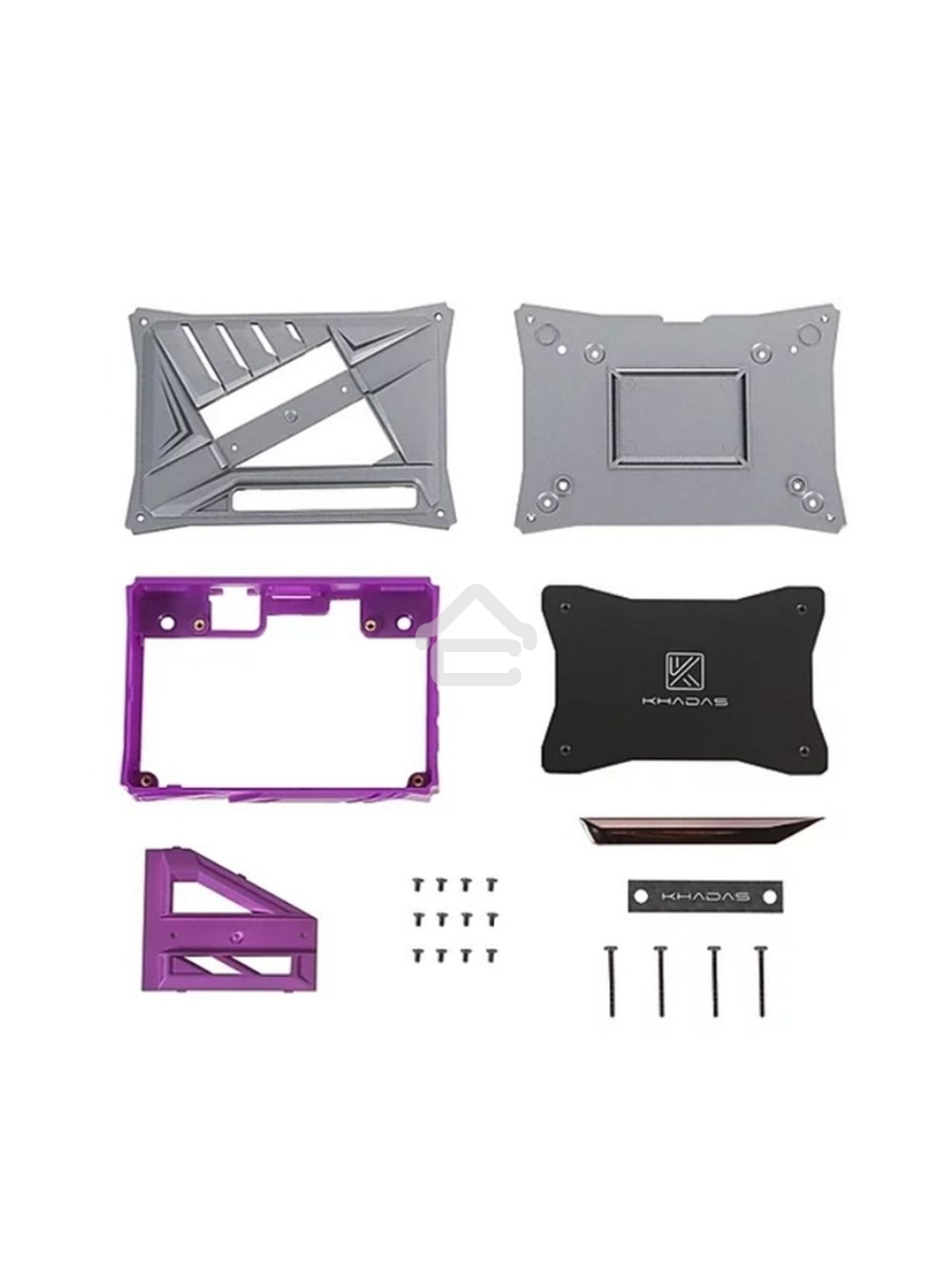 Компьютерный корпус Khadas DIY Case Purple VIMs DIY Case, Purple Color, with heavy metal plate