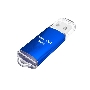 Флеш диск Maxvi MP 16GB MP blue, монолит с колпачком, металл + ABS пластик
