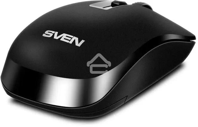 Мышь беспроводная SVEN RX-260W черный, 1600 dpi, радиоканал, USB, кнопки - 4