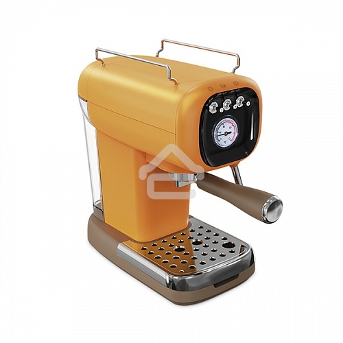 Кофеварка эспрессо BQ CM2004 желтый, исп. кофе - молотый, 0.6 л, 1100 Вт, 20 бар