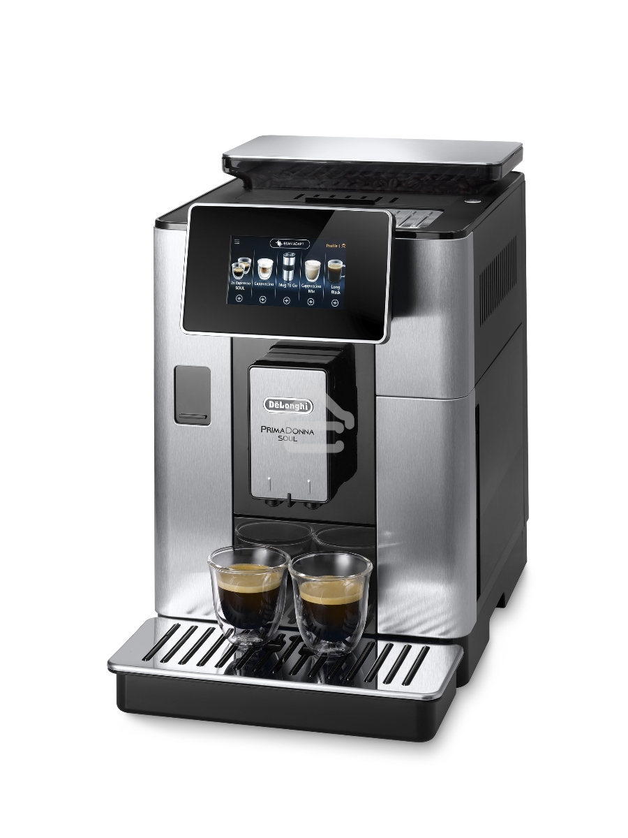 Кофемашина автоматическая DeLonghi ECAM610.74.MB черный/серебристый, исп. кофе - зерновой/молотый, 2.2 л, 1450 Вт, 19 Бар.