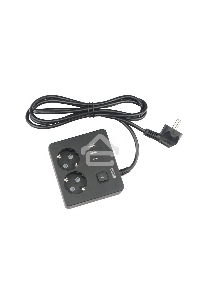 Бытовой удлинитель PowerCube, 2р с/з вык.,3USB, 3500 Вт, 16А, 1.9 м, 3*1,0 (черный) квадрат PC-1B-2M