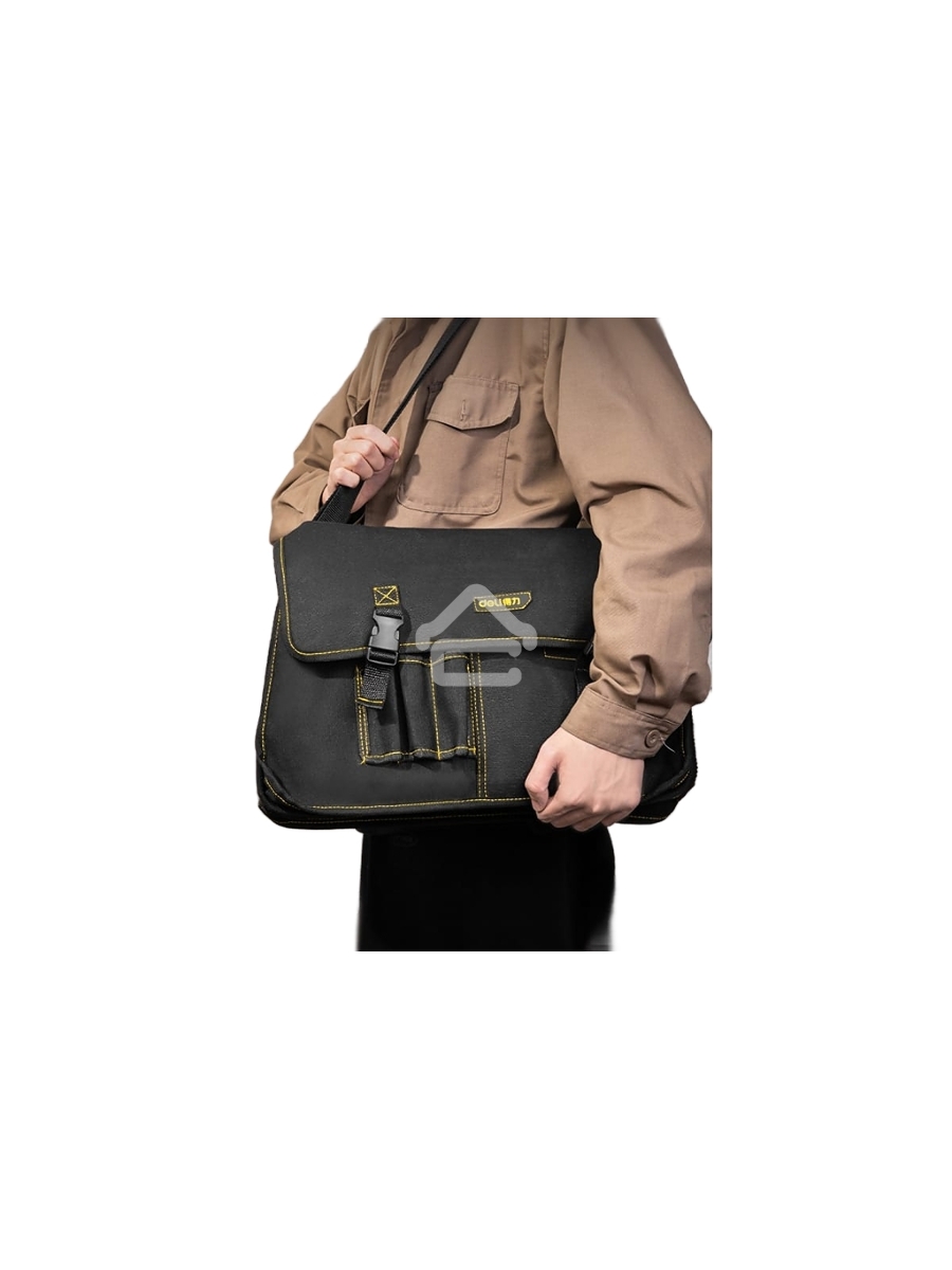 Сумка-портфель для инструментов Deli DL-P8 450 x 150 x 290мм, 8 карманов, плечевой ремень, ткань Оксфорд