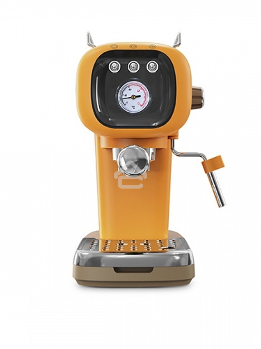 Кофеварка эспрессо BQ CM2004 желтый, исп. кофе - молотый, 0.6 л, 1100 Вт, 20 Бар.