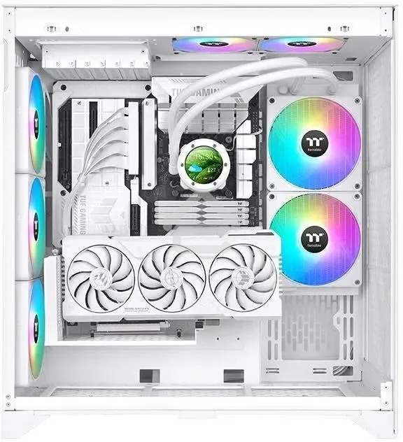 Система жидкостного охлаждения Thermaltake TH280 V2 Ultra EX Snow ARGB Soc-AM5/AM4/1151/1200/1700 белый 4-pin 30.7dB Al+Cu LCD Ret (CL-W427-PL14SW-A)