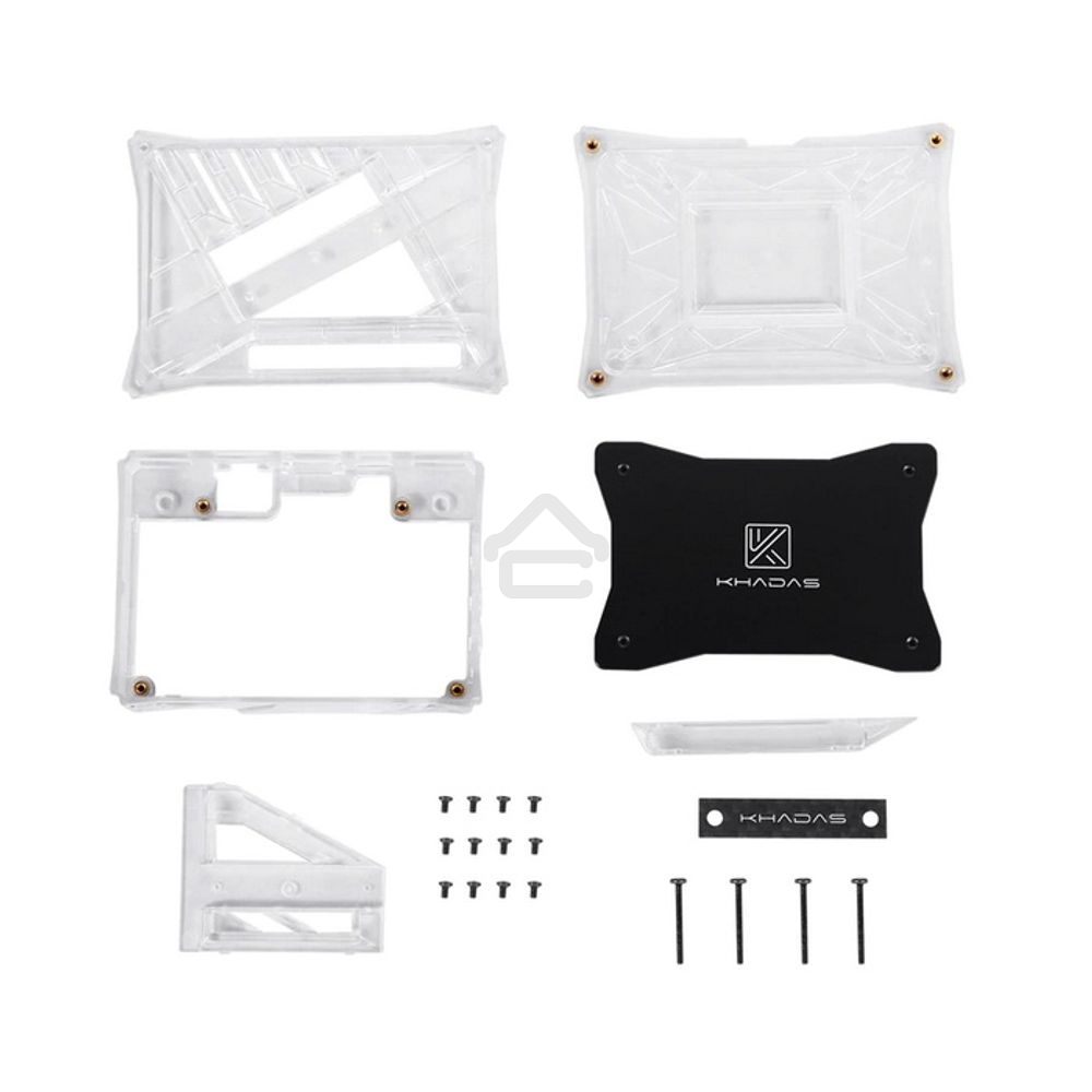 Компьютерный корпус Khadas DIY Case Transparent VIMs DIY Case, Transparent, with heavy metal plate