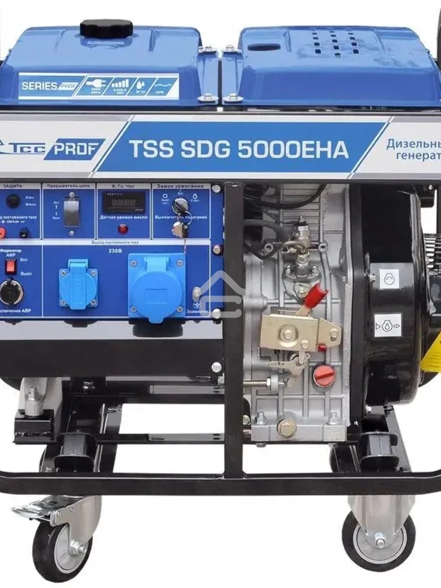 Электрогенератор дизельный ТСС SDG 5000EHA, 5.5 кВт, 84 дБ, 114 кг
