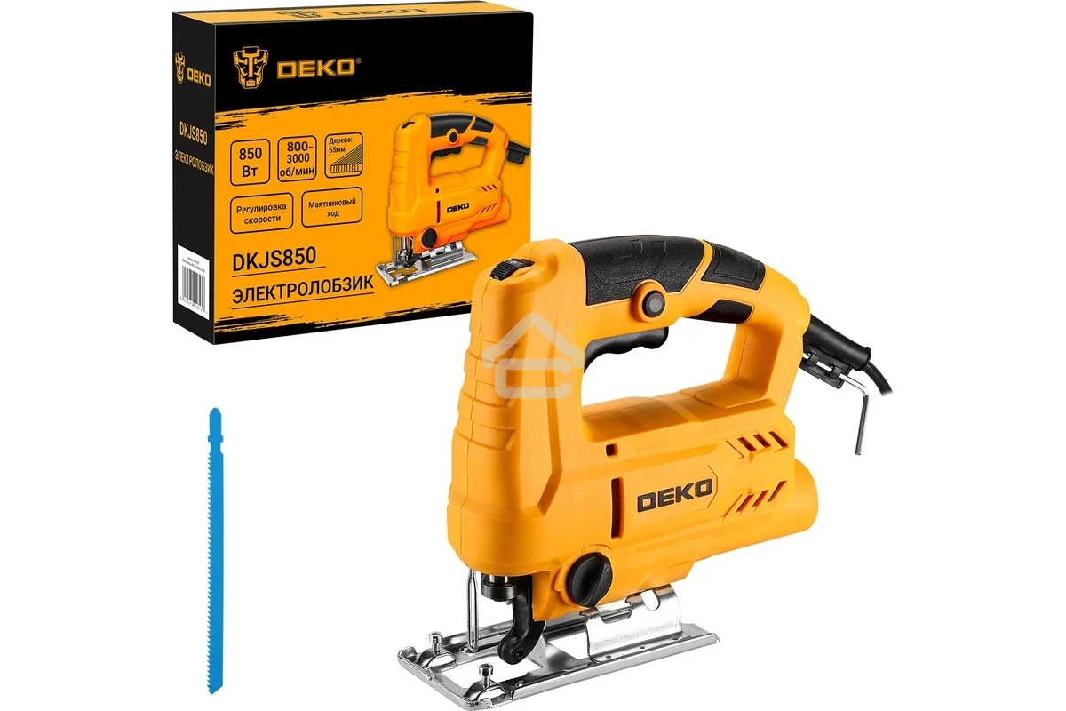 Лобзик Deko DKJS850 850Вт 3000ходов/мин от электросети (кейс в комплекте)