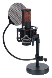 Микрофон Antelope Audio [Edge Go] конденсаторный, вухсторонние мембраны с золотым напылением 6u, диафрагма: 34 мм, кардиоида, восьмерка, всенаправленная, 20 Гц - 20 кГц, уровень звукового давления: 116 дБ, соотношение сигнал-шум: 75 дБ (А), USB Type-C