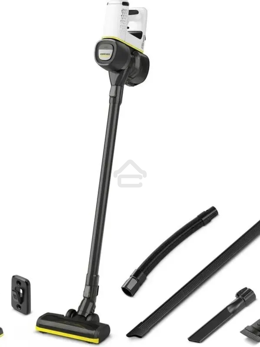 Пылесос вертикальный/ручной Karcher VC 4 черный/белый, питание от аккумулятора, 140 Вт, уборка сухая, пылесборник 0.65 л, работа от АКБ max - 30 мин