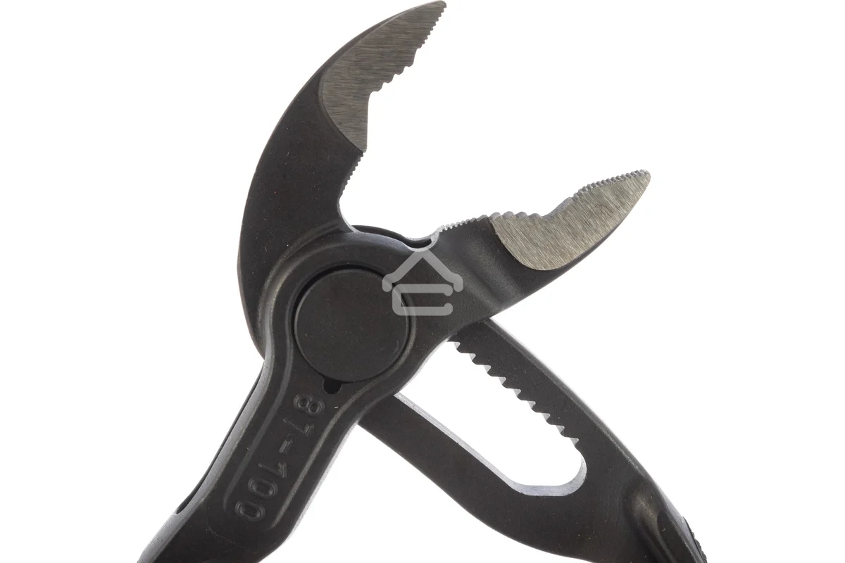 Клещи переставные сантехнические с фиксатором Knipex KN-8700100 28мм (1дюйм) под ключ 24мм L-100мм Cr-V сер.