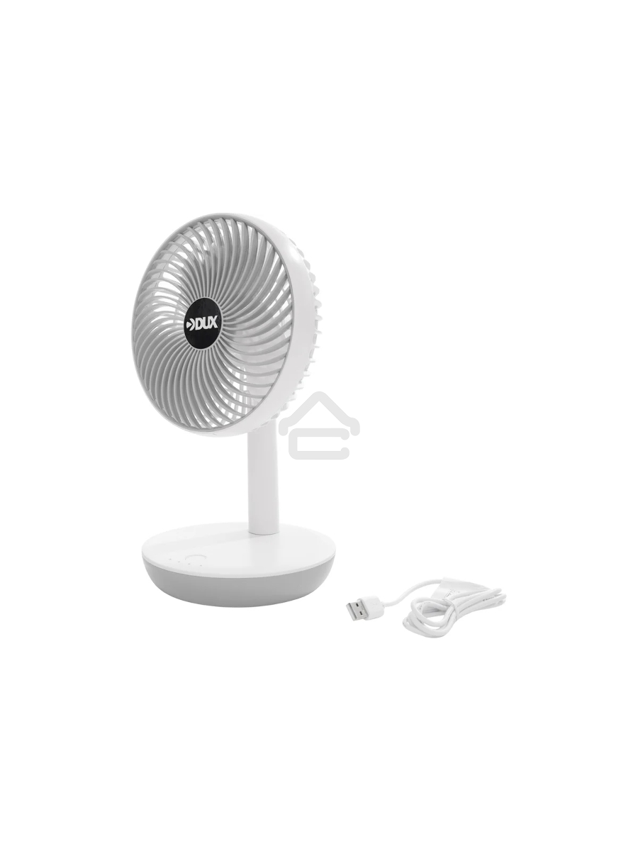 Вентилятор настольный DUX 60-0214 USB, белый, 6 Вт
