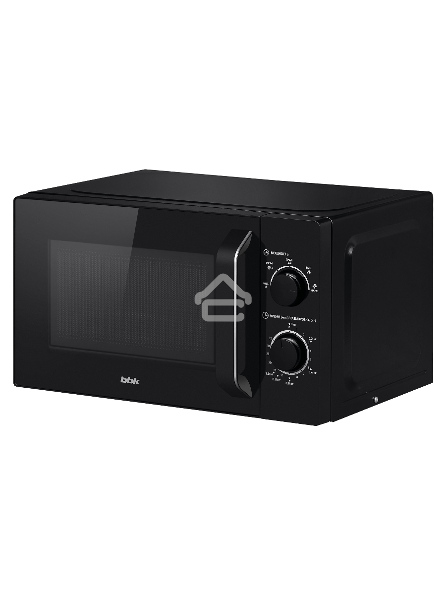 Микроволновая печь BBK 20MWS-760M/B черный, 20 л, 700 Вт, поворотный мехинизм
