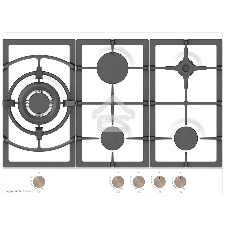 Газовая варочная панель Zigmund & Shtain G 14.7 W