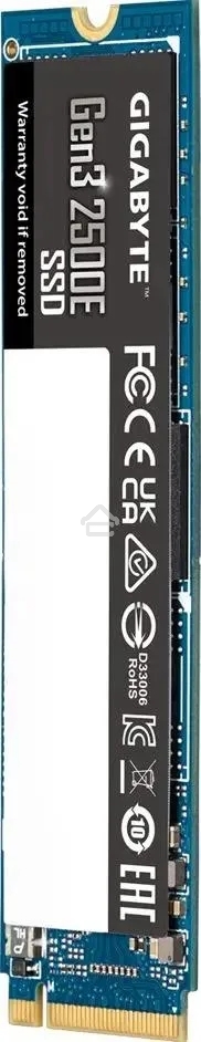 Накопитель SSD GIGABYTE 1Tb AORUS Gen3 2500E, M.2 2280, PCIe 3.0 x4, NVMe, R/W 2400/1800