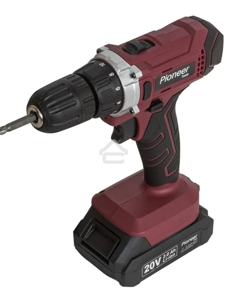 Дрель-шуруповерт Pioneer CD-M2012C USP, Аккумуляторная, 20В, 2 АКБ, Кейс
