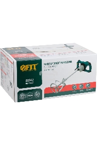 Миксер Fit 1600 Вт, 0-580 / 0-780 об/мин, 90 Нм, 145 л, двухскоростной, металл.корпус, БС щеток, рез.накл., коробка