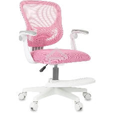 Кресло детское Бюрократ BUROKIDS 3 розовый Velvet 36, крестов. пластик