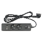 Бытовой удлинитель PowerCube, 2р с/з вык.,3USB, 3500 Вт, 16А, 1.9 м, 3*1,0 (черный) PC-5B-2M