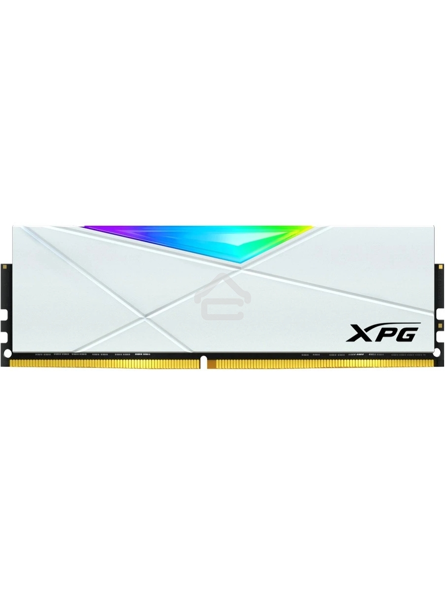 Оперативная память XPG Spectrix D50 RGB, DDR4, 32GB (1x32GB), 3600MHz, CL18, DIMM, с радиатором, белый, RGB