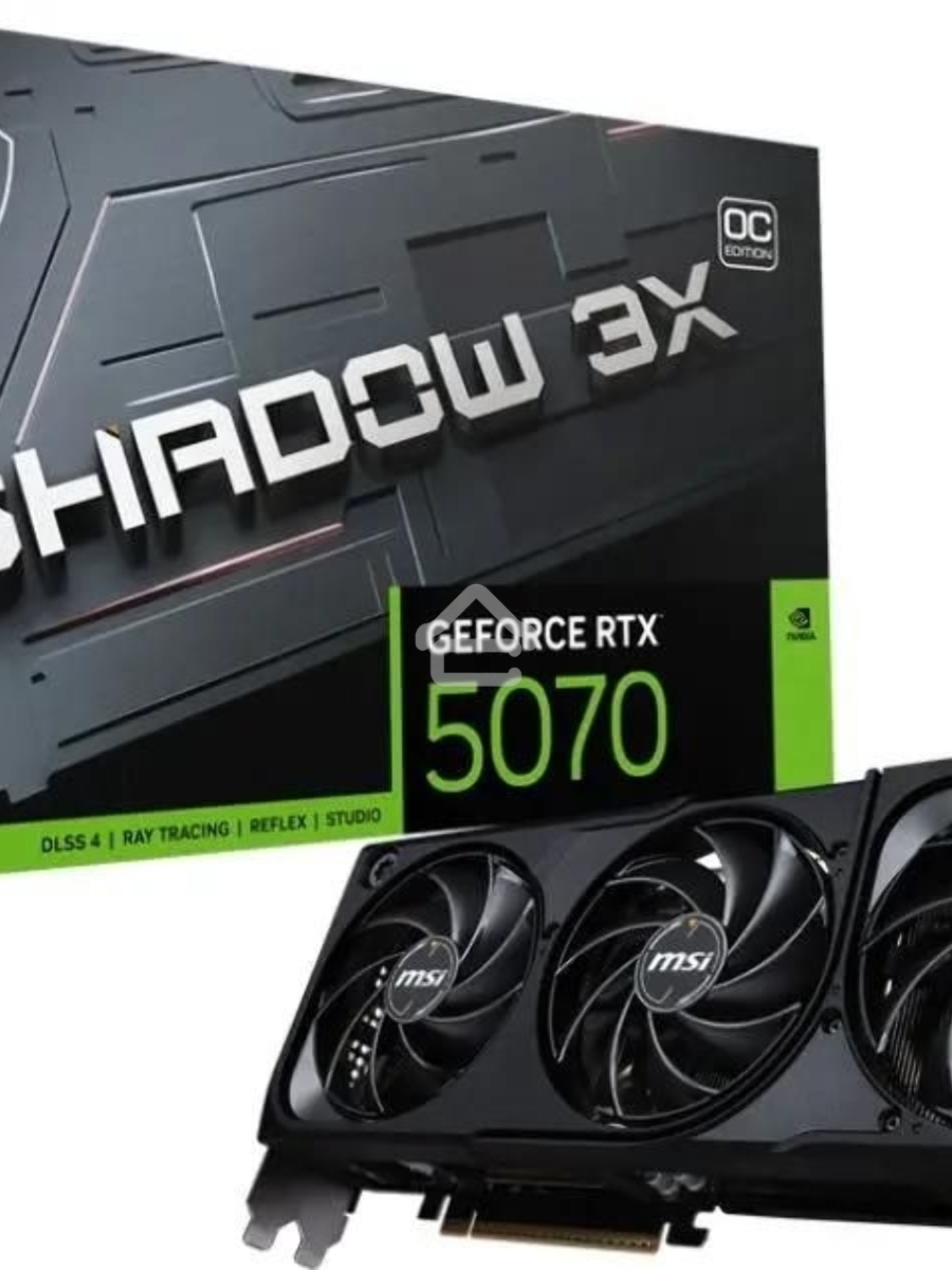 Видеокарта MSI PCI-E RTX 5070 12G SHADOW 3X OC NVIDIA GeForce RTX 5070 12Gb 192bit GDDR7 2542/28000 HDMIx1 DPx3 HDCP Ret