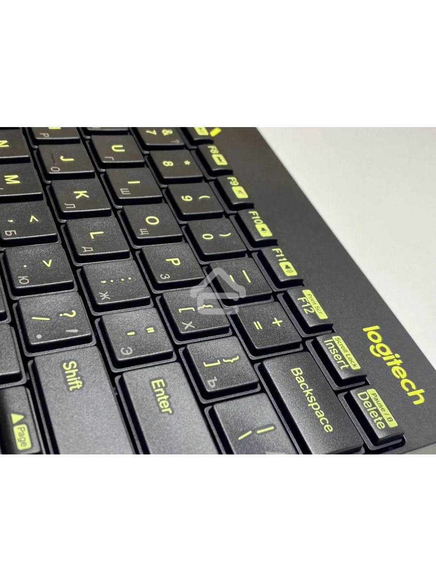 Комплект беспроводной клавиатура+мышь Logitech MK240 Black/Yellow (920-008198)