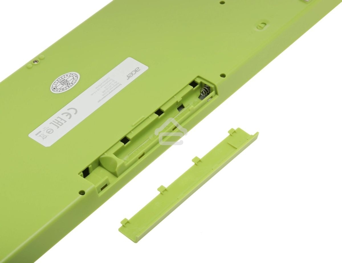 Клавиатура + мышь Acer OCC205 беспроводной USB, 1200 dpi, зеленый/желтый