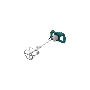 Миксер Fit 1600 Вт, 0-580 / 0-780 об/мин, 90 Нм, 145 л, двухскоростной, металл.корпус, БС щеток, рез.накл., коробка