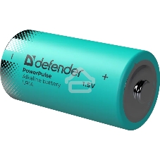 Батарейка алкалиновая Defender LR14-2BL С, блистер, 2 шт., PowerPulse
