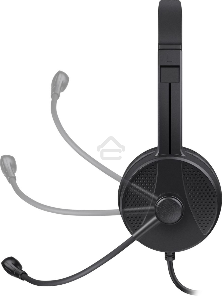 Гарнитура проводная Defender Tune 160 (черный, провод 1.8 м) (63164)