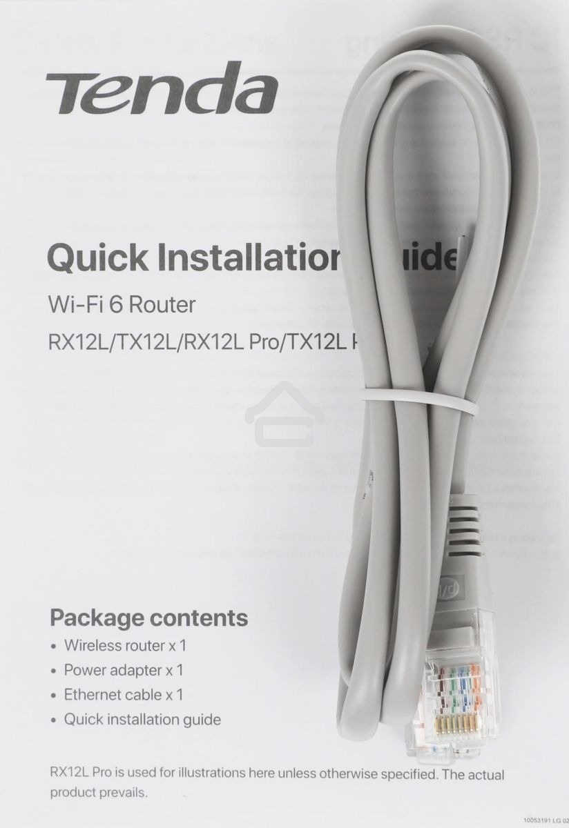 Двухдиапазонный Wi-Fi 6 роутер Tenda TX2L Pro AX1500, до 300 Мбит/с на 2,4 ГГц + до 1201 Мбит/с на 5 ГГц, LAN 3x1Гбит/с