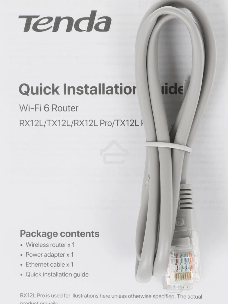 Двухдиапазонный Wi-Fi 6 роутер Tenda TX2L Pro AX1500, до 300 Мбит/с на 2,4 ГГц + до 1201 Мбит/с на 5 ГГц, LAN 3x1Гбит/с