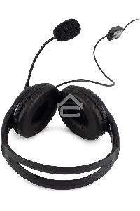 Наушники с микрофоном Oklick HS-M400 черный 1.8м накладные оголовье