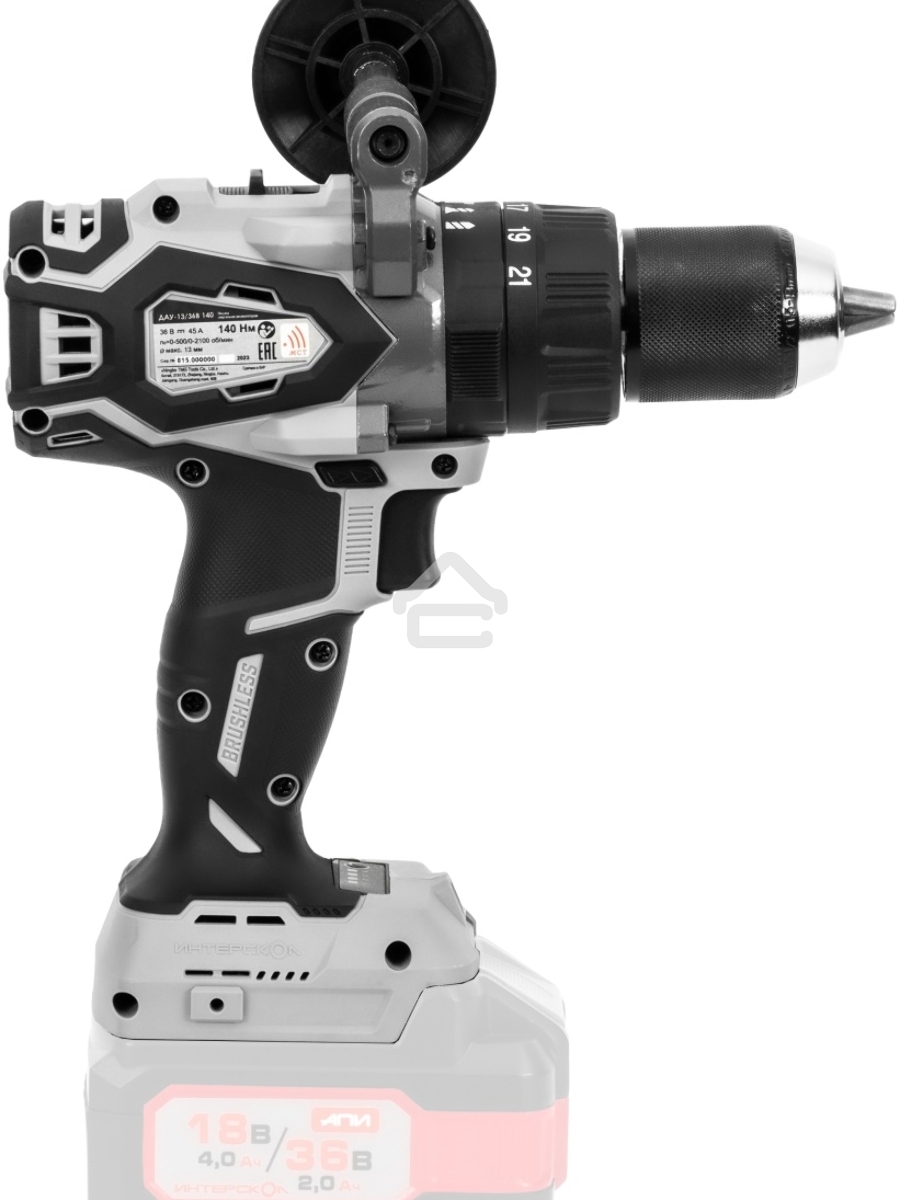 Дрель-шуруповерт аккумуляторная INTERSKOL DAU-13/36V 140