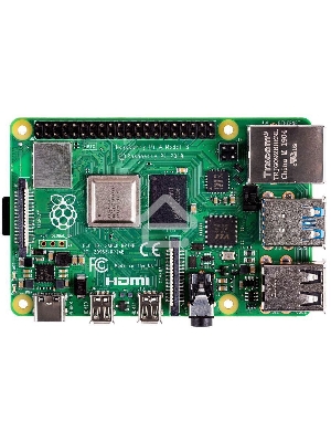 Платформа Raspberry Pi 4 Model B (RA545) Retail, 4GB RAM, Broadcom BCM2711 Quad core Cortex-A72 (ARM v8) 64-bit SoC @ 1.5GHz CPU, WiFi, Bluetooth, 40-pin GPIO, 2x USB 3.0,  2x USB 2.0, 2x micro-HDMI, CSI camera port, DSI display port, Micro SD port, USB-C