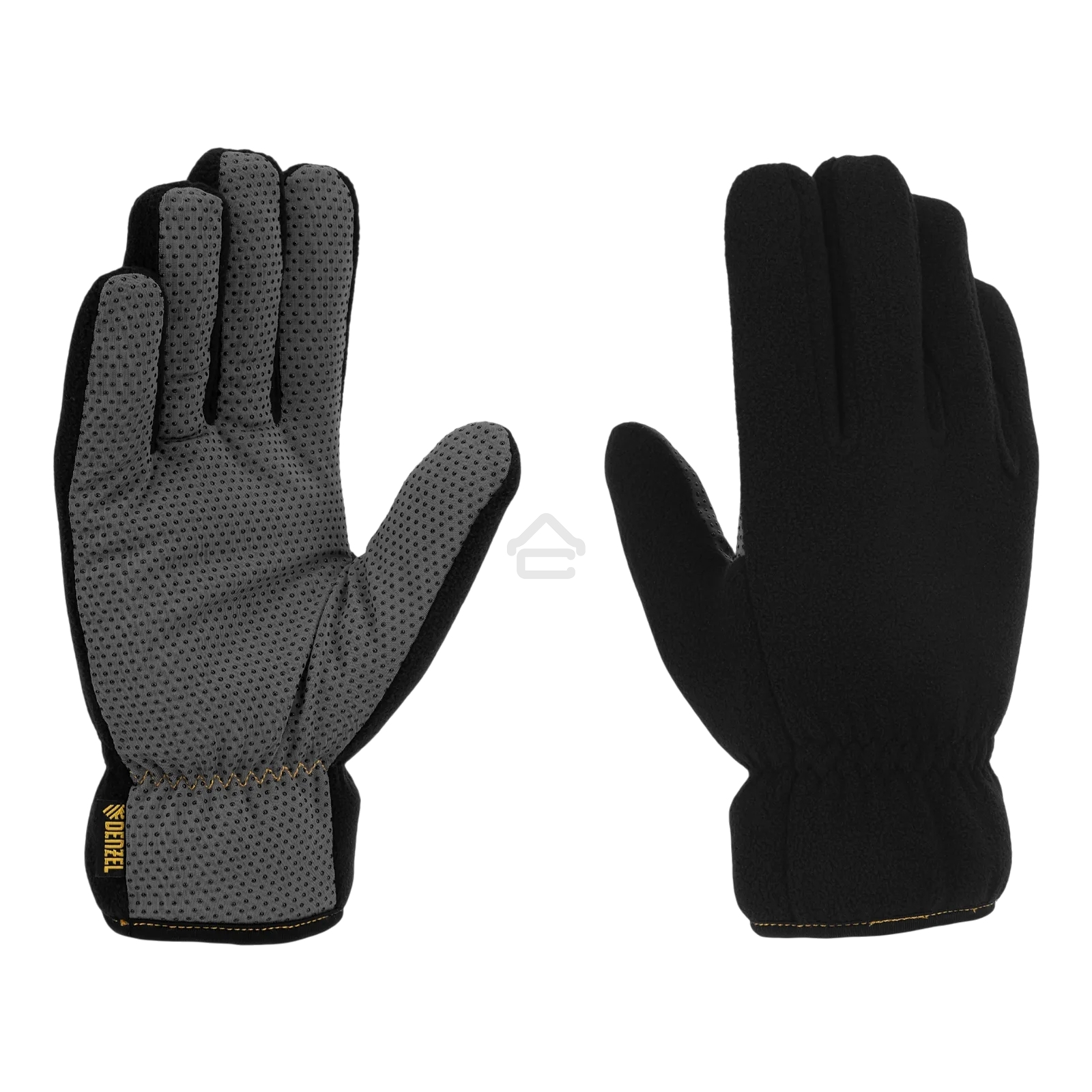 Перчатки универсальные Denzel 68097 двойные, ПВХ нанесение, размер 10