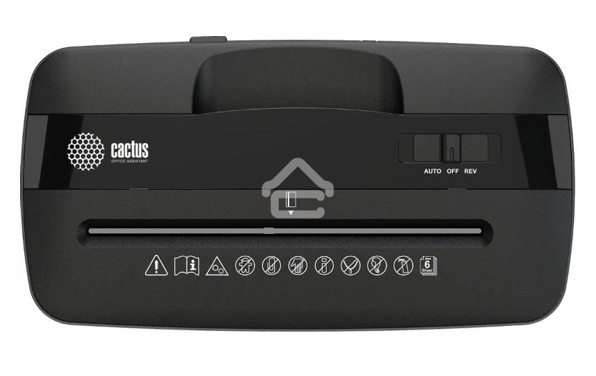 Шредер Cactus CS-SH-A3 (секр.P-4) перекрестный 6.лист. 13лтр. скобы пл.карты