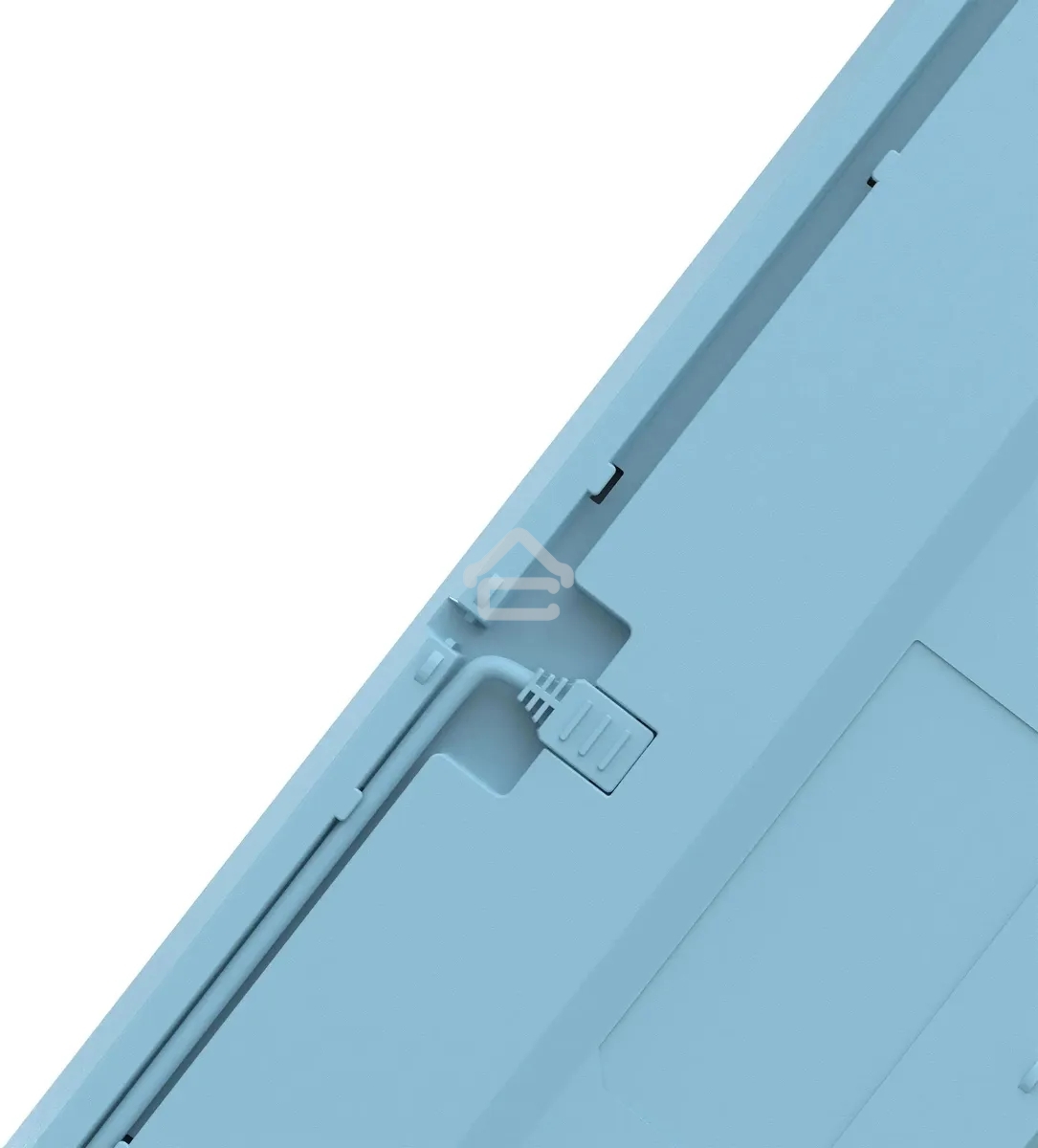 Клавиатура проводная A4Tech Fstyler FS300 (FS300 PANDA SNOWBOARDING), USB, белый/синий