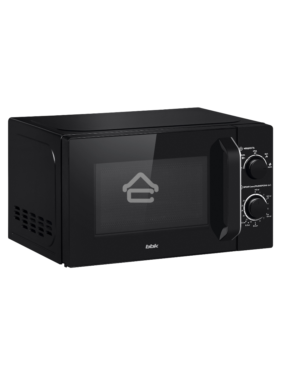 Микроволновая печь BBK 20MWS-760M/B черный, 20 л, 700 Вт, поворотный мехинизм