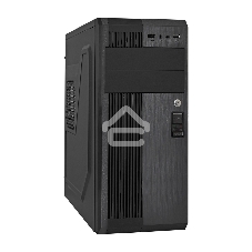Компьютерный корпус Miditower ExeGate UN-605B Black, ATX, (UN350, 120мм), 2*USB, Audio, замок блокировки кнопки питания