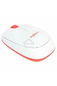 Комплект беспроводной клавиатура+мышь Logitech MK240 White/Red  (920-008160)