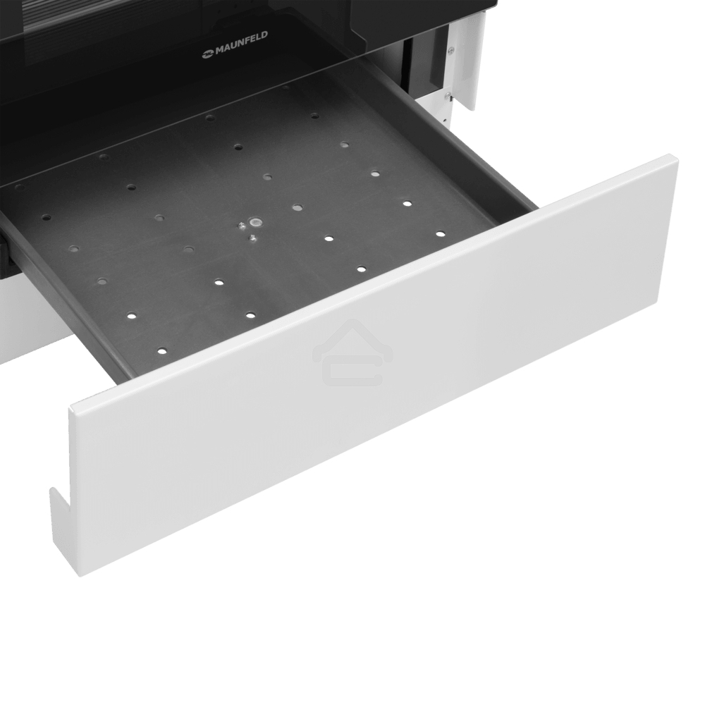 Плита электрическая Maunfeld MEC67CW08TD белый, конфорок 4 шт, духовка 59 л, 60 см x 85 см x 60 см