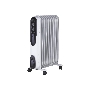 Масляный обогреватель Neoclima NC 9307 белый/черный, 1500 Вт, 15 м2, термостат 28742