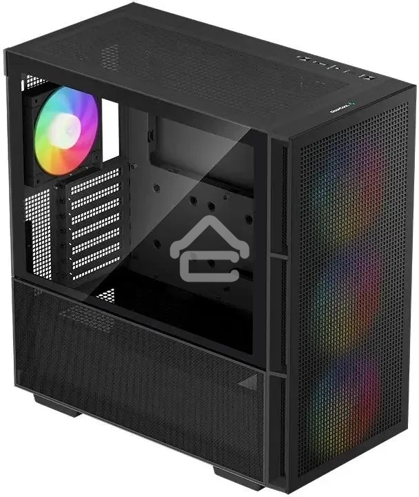 Компьютерный корпус DeepCool CH560 черный (R-CH560-BKAPE4-G-1) (ATX, без БП, 2хUSB, с окном)