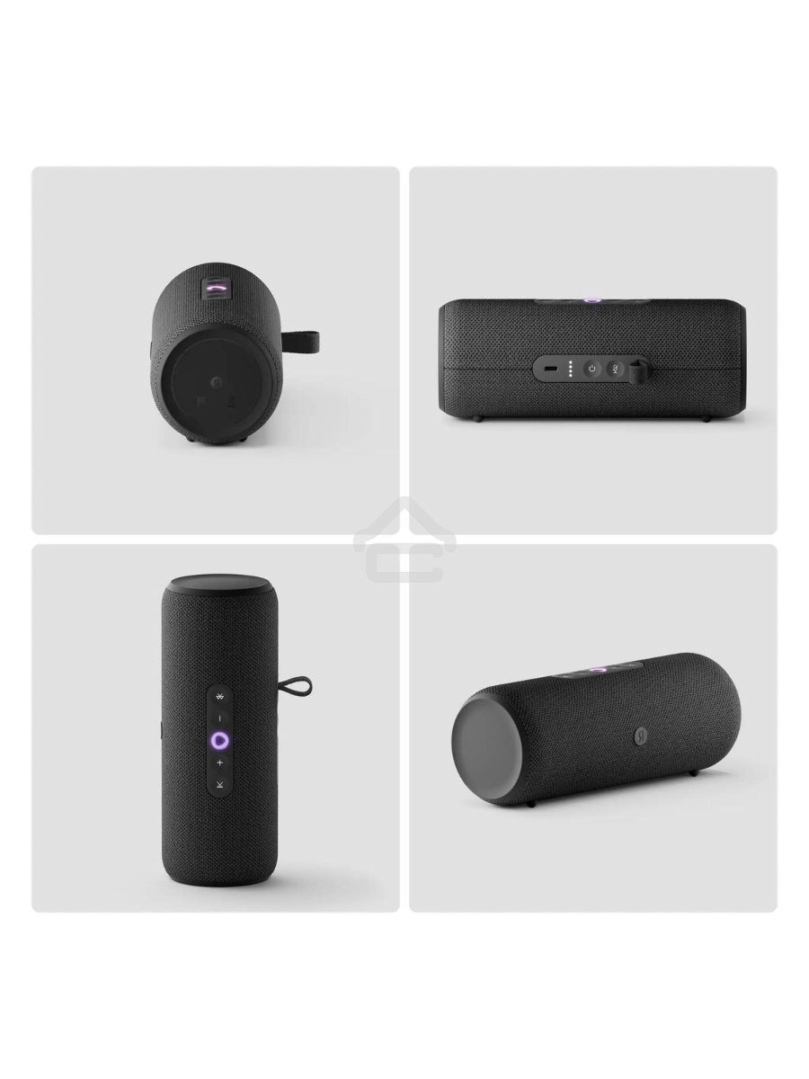 Умная колонка Yandex Стрит Алиса черный 30W 2.0 BT/Wi-Fi 10м 3300mAh (YNDX-00030BLK)