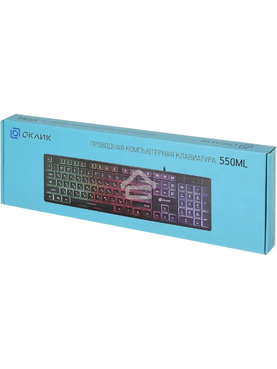 Клавиатура Oklick 550ML проводная, USB , черный