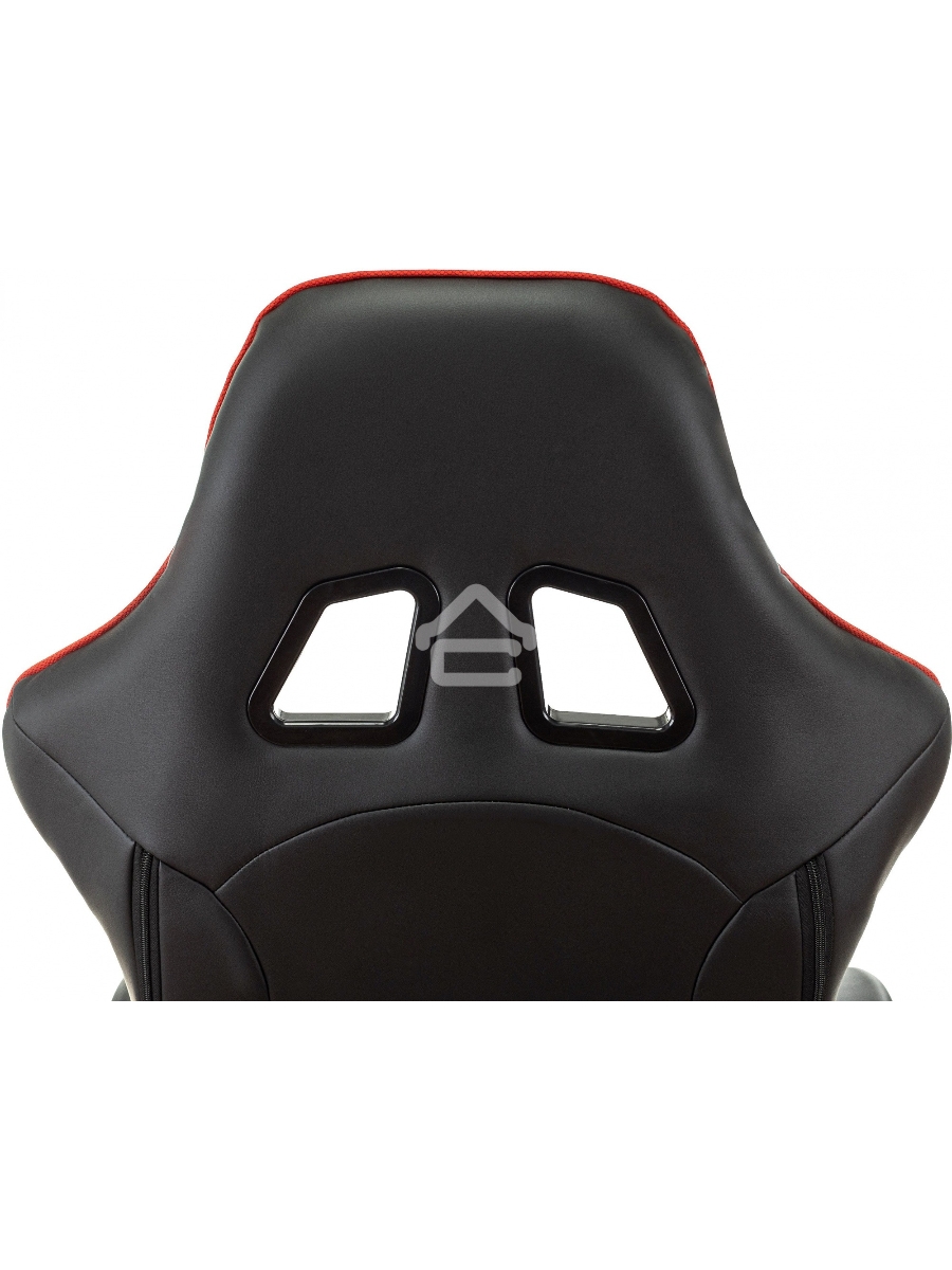 Кресло игровое Бюрократ VIKING 4 AERO RUS белый/синий/красный/черный, искусст. кожа/ткань, две подушки