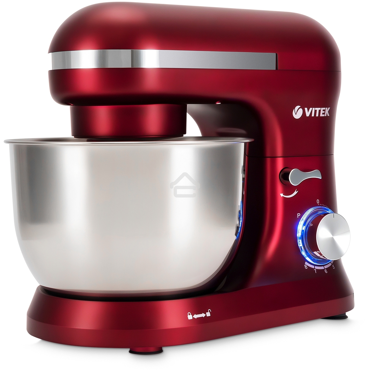 Миксер планетарный Vitek VT-PM0111 1500Вт вишневый